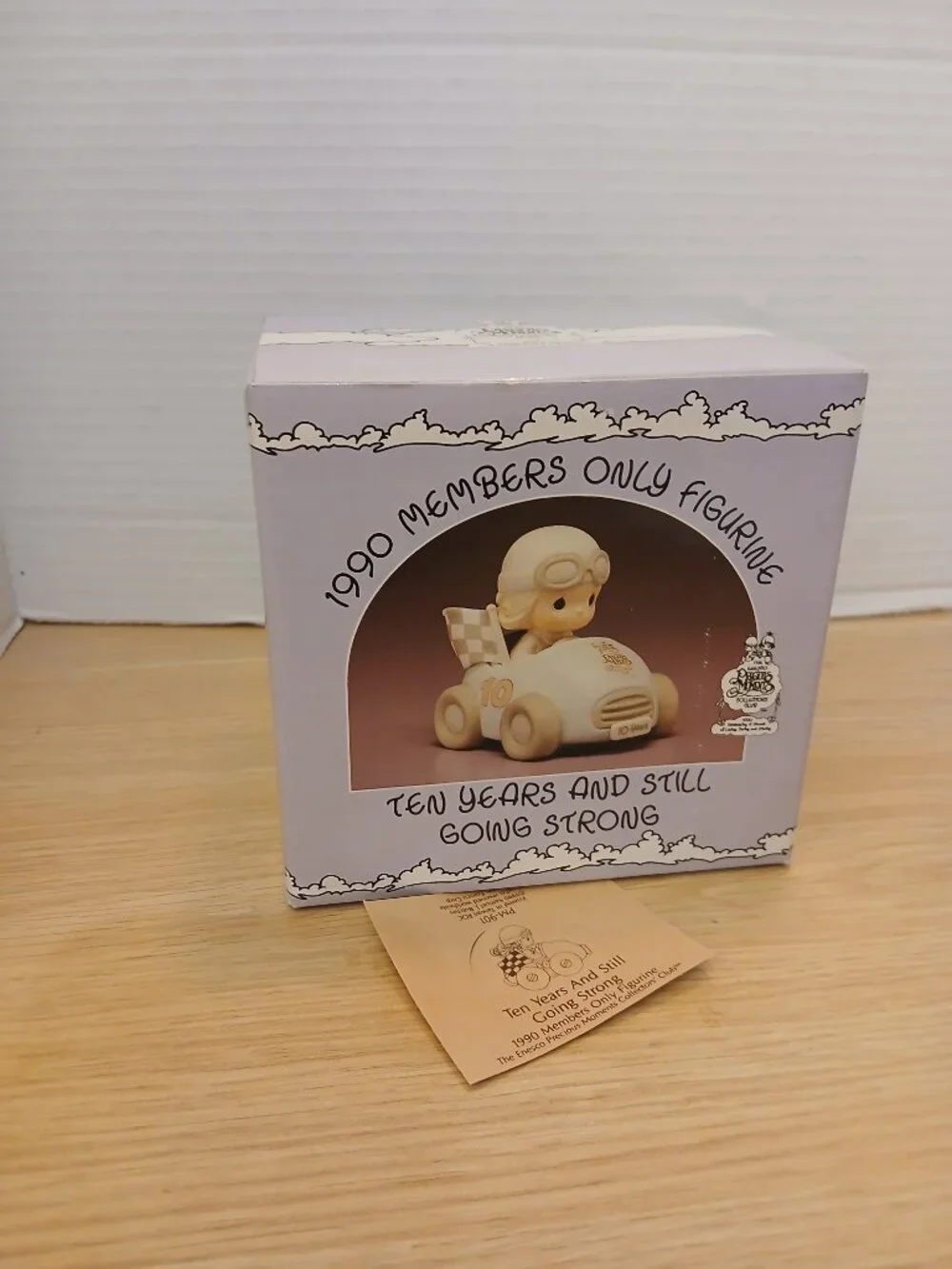 Precious Moments  Ten Years & Still Going Strong Car Porcelain Figurine PM901